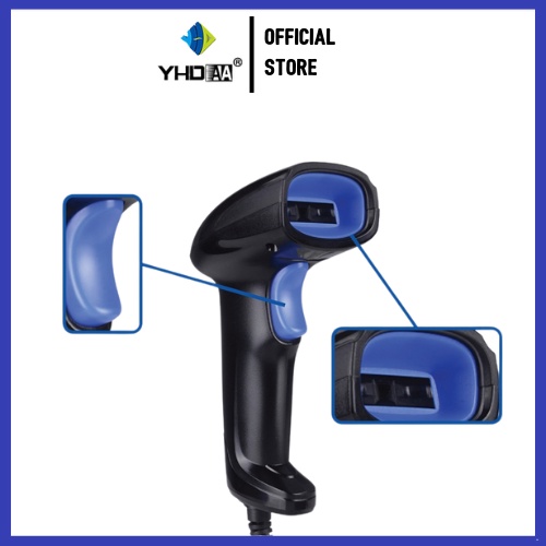 Máy quét mã vạch sản phẩm YHD 1100C 1D Máy Scan Barcode cầm tay có dây dùng trong Cửa hàng, Siêu thị