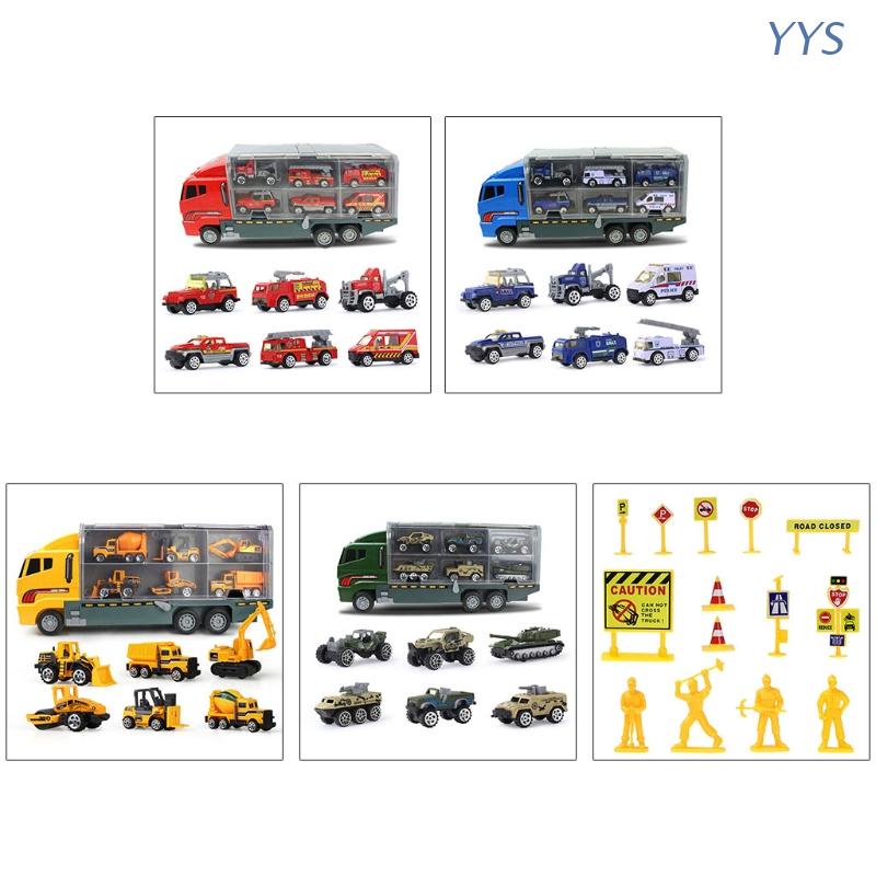 1 Bộ Mô Hình Xe Cảnh Sát / Xe Cứu Hỏa / Xe Cảnh Sát Mini Bằng Hợp Kim Kèm Túi Đựng Đồ Chơi Cho Bé