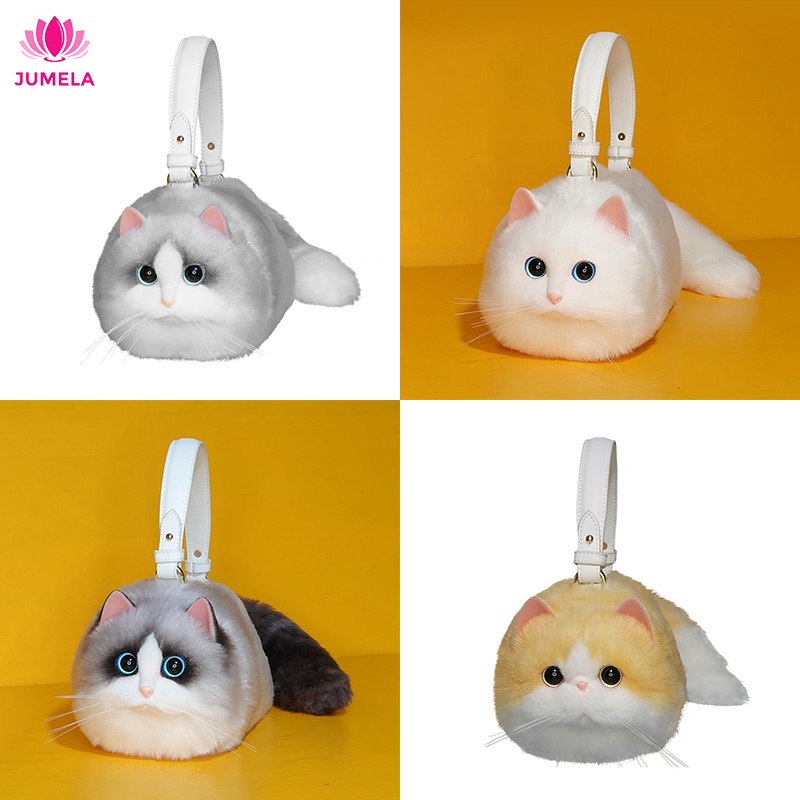 Túi xách nữ đẹp mini đeo chéo hình con mèo cute phô mai que JUMELA TX10