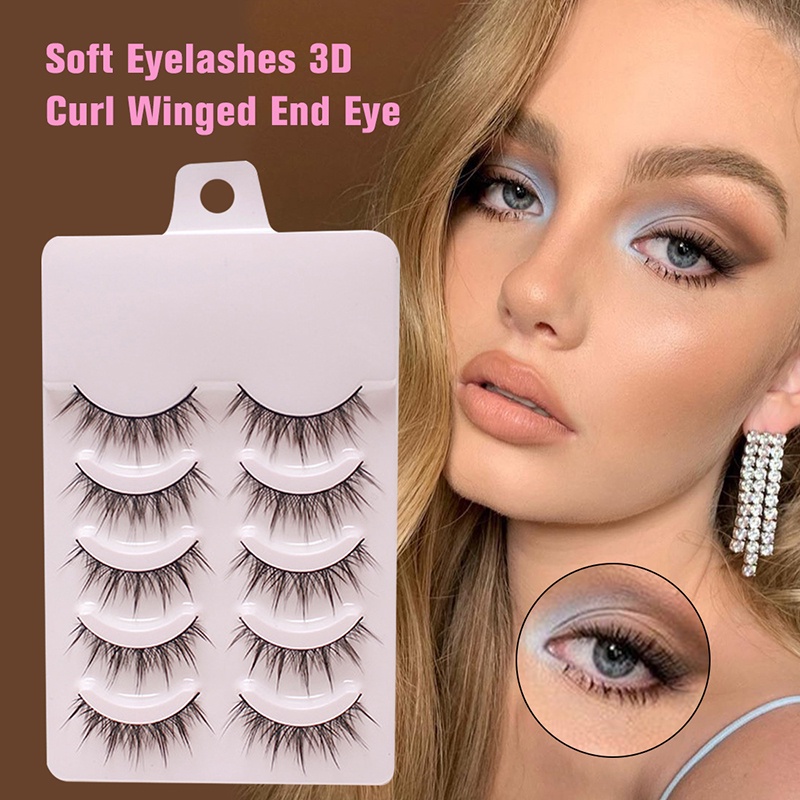 Lông Mi Giả 3D Mềm Mại Nối Dài Uốn Cong Lông Mi Tự Nhiên