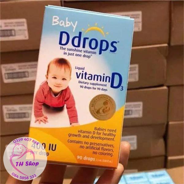 Vitamin D3 Drops Mỹ Dạng Giọt 90 Giọt, Baby Ddrops