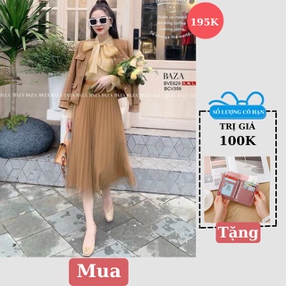 Chân váy voan dài hàng loại 1 qc 2 lớp cao cấp, chân váy dài xếp ly có thể mặc được 2 mặt voan và xếp ly siêu mịn