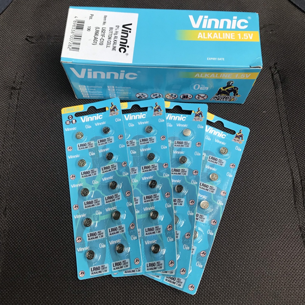Pin Vinnic L621F LR60 LR621 364A AG1 Chính Hãng