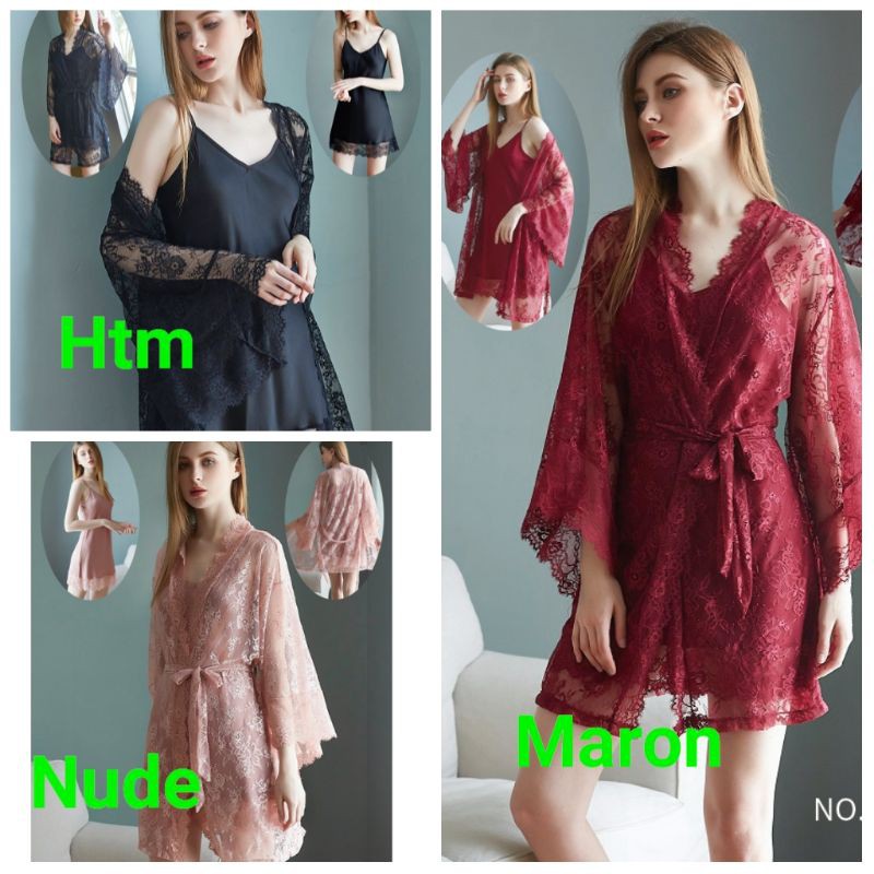 Vee- kimono Cao Cấp 3476 / Sesingan / Áo Choàng Ngủ | BigBuy360 - bigbuy360.vn