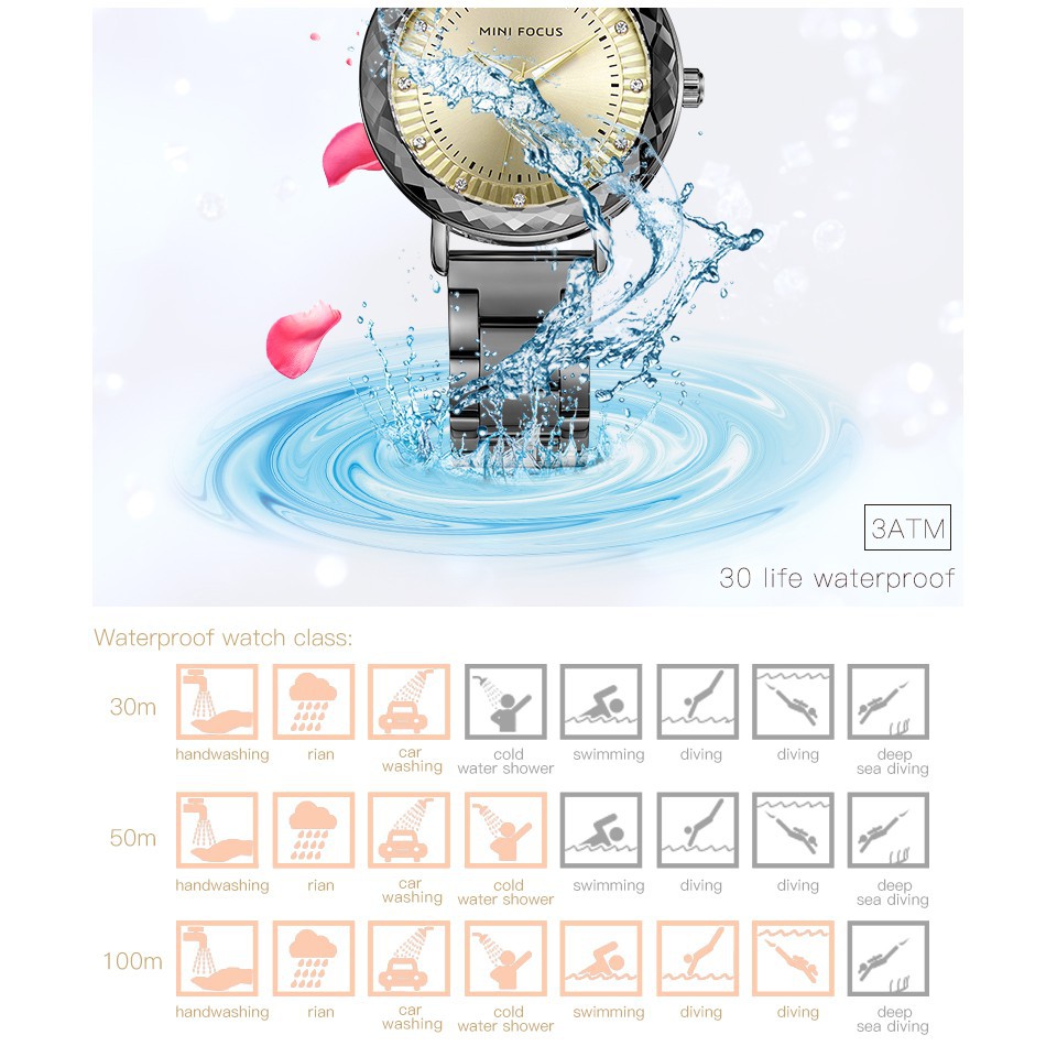 ĐỒNG HỒ NỮ MINI FOCUS 0040L DÂY THÉP CAO CẤP Bán lẻ giá sỉ