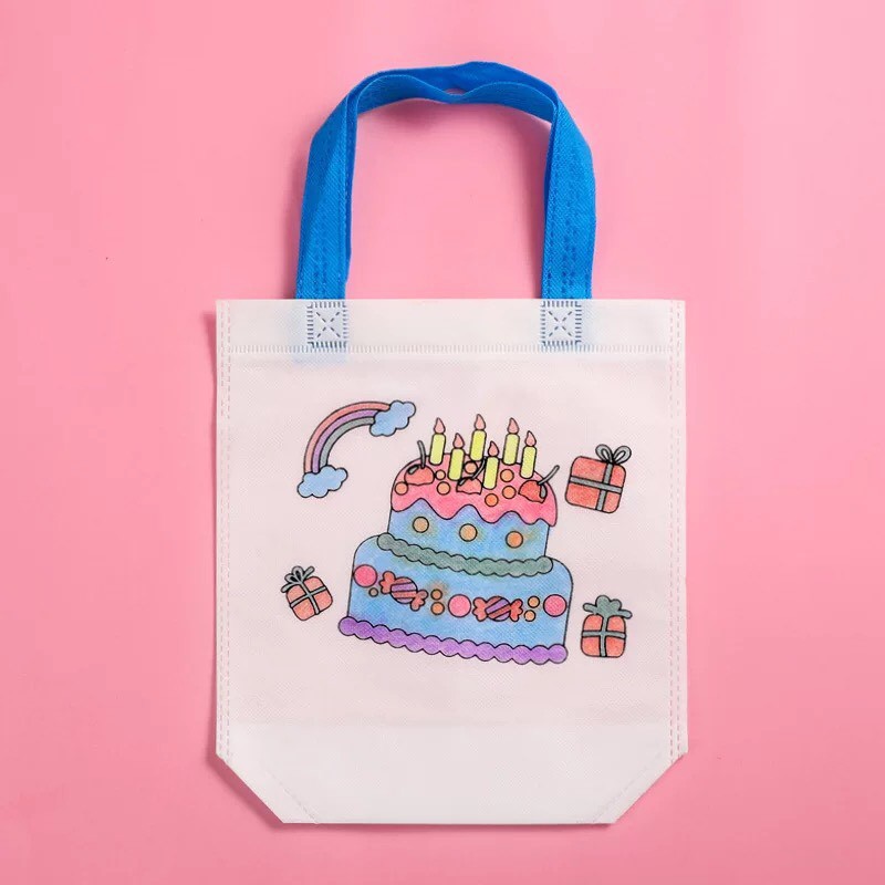 Túi vải vẽ, túi tô màu cho bé trải nghiệm