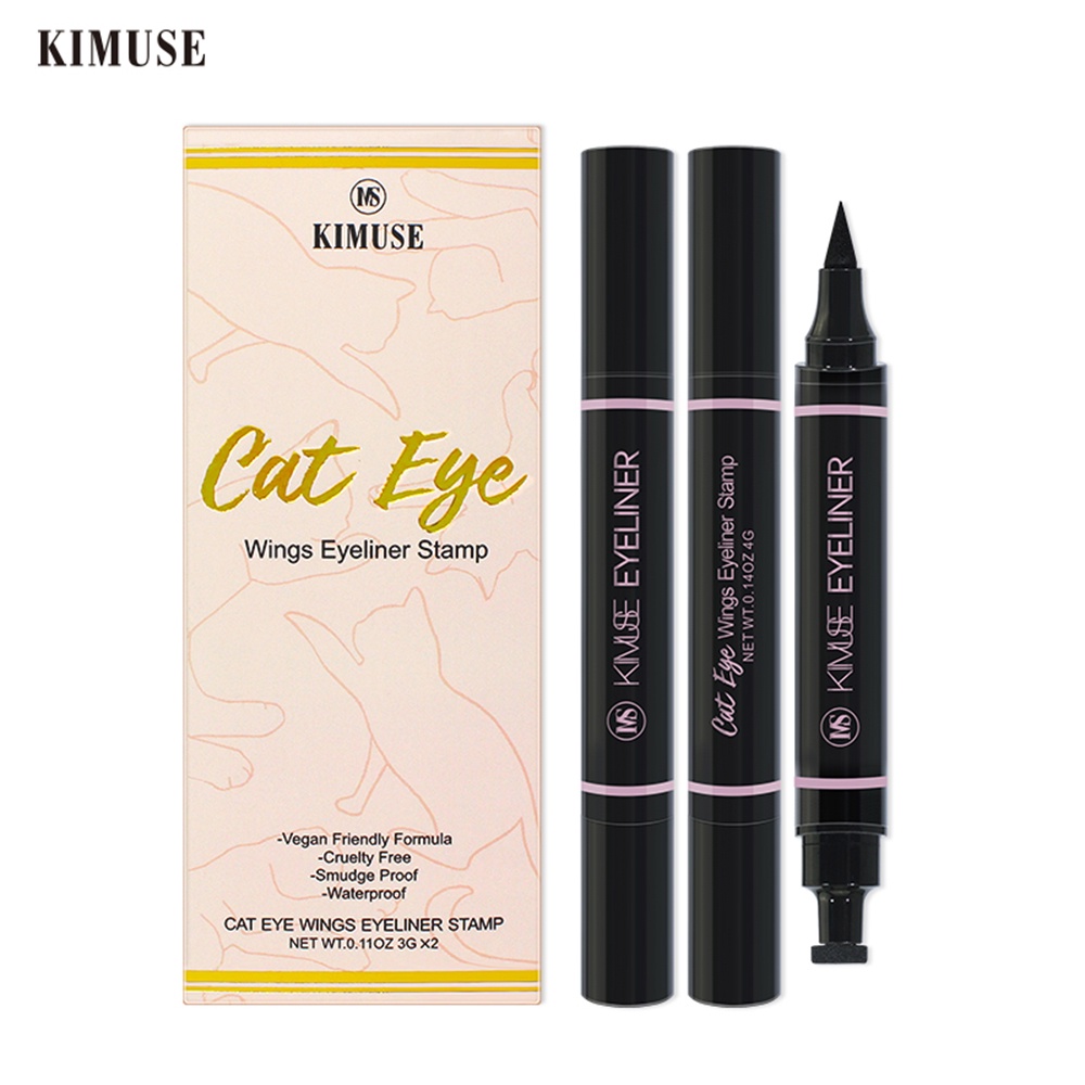 Set 2 bút kẻ mắt ANNIES hai đầu chống dính lâu trôi chống thấm nước dành cho làm đẹp