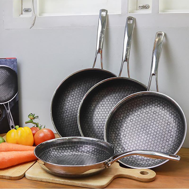 Chảo sâu lòng chống dính 2 mặt Inox 3 lớp đúc liền Kims cook Noon Song 24cm đáy từ - Hàng chính hãng, bảo hành 12 tháng