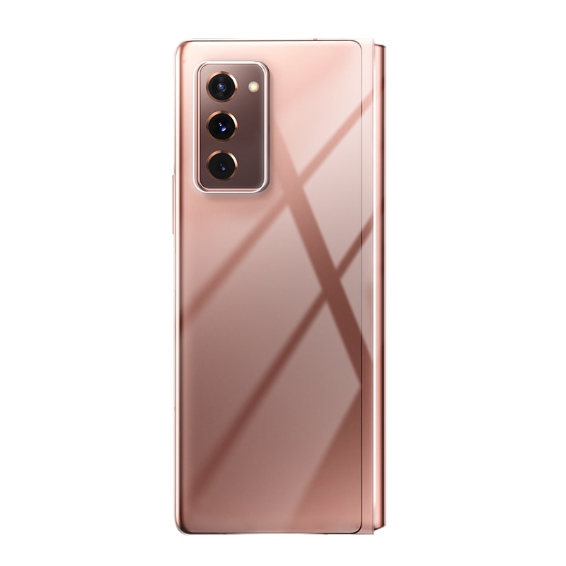 Samsung Galaxy Z Fold 2 5G Case Transparent Hard PC Cover For Galaxy Z Flip Galaxy Fold 5G Folding Mobile Phone Front+Back Protective Case