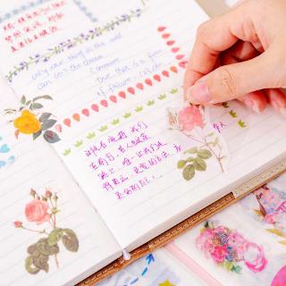 Bộ 6 Miếng Dán Đánh Dấu Sách Trang Trí