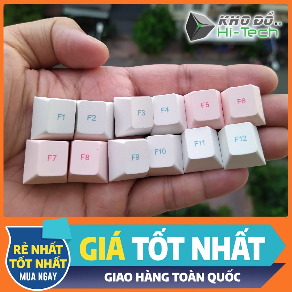Nút keycap Cherry lẻ 💖 𝘍𝘳𝘦𝘦𝘴𝘩𝘪𝘱 💖 nhiều màu cho bàn phím cơ - Chất liệu PBT dye-sub dày dặn, cảm giác gõ đầm tay