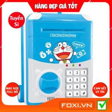 Đồ Chơi Két Sắt Vân Tay Điện Tử Mini Tiết Kiệm Tiền-Siêu Dễ Thương-Ống Heo Quà tặng cho bé