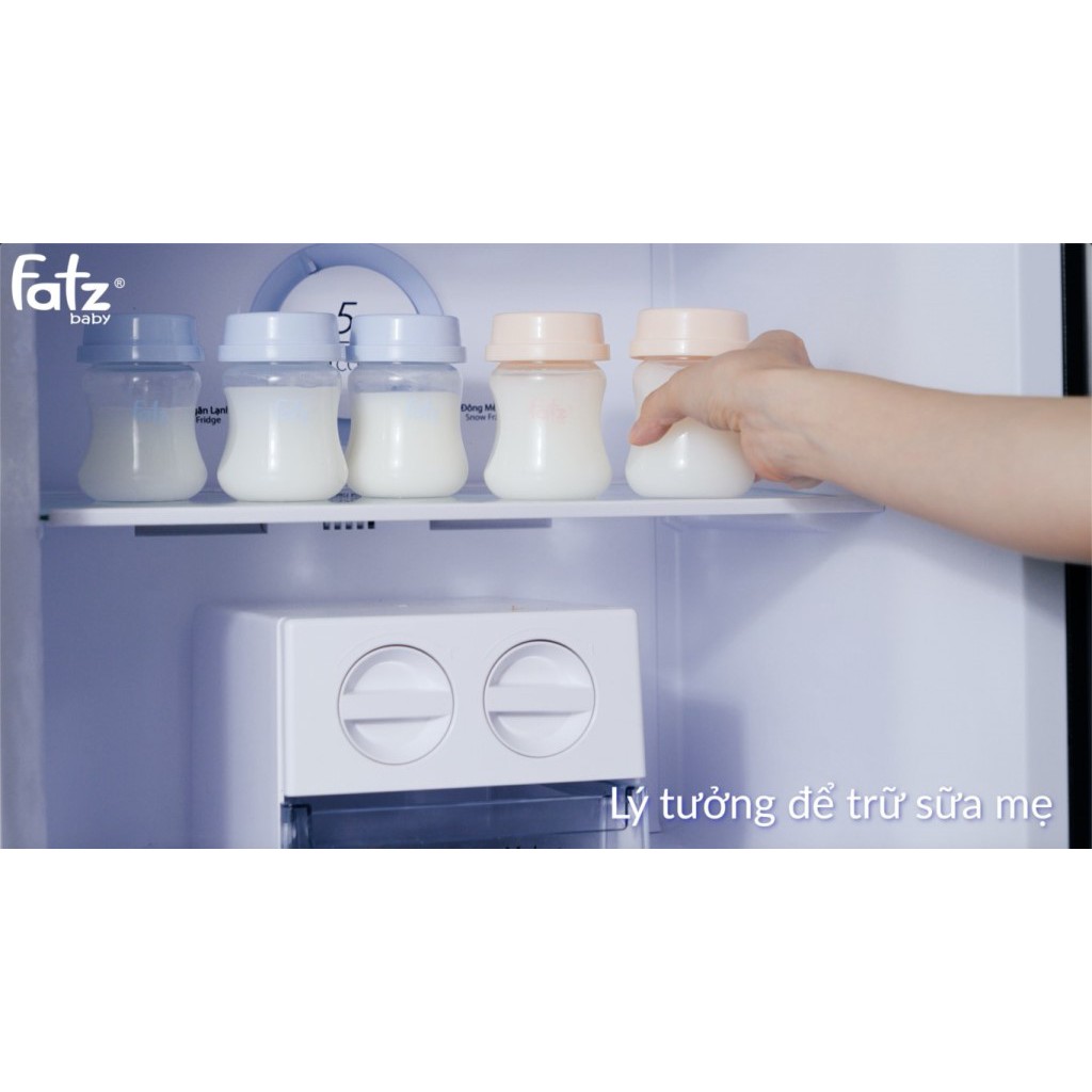 Bộ 3 Bình trữ sữa cổ rộng 140ml Fatz FaztBaby Store 2 - FB0140VN (Vừa máy Spectra, Avent, Resonance)