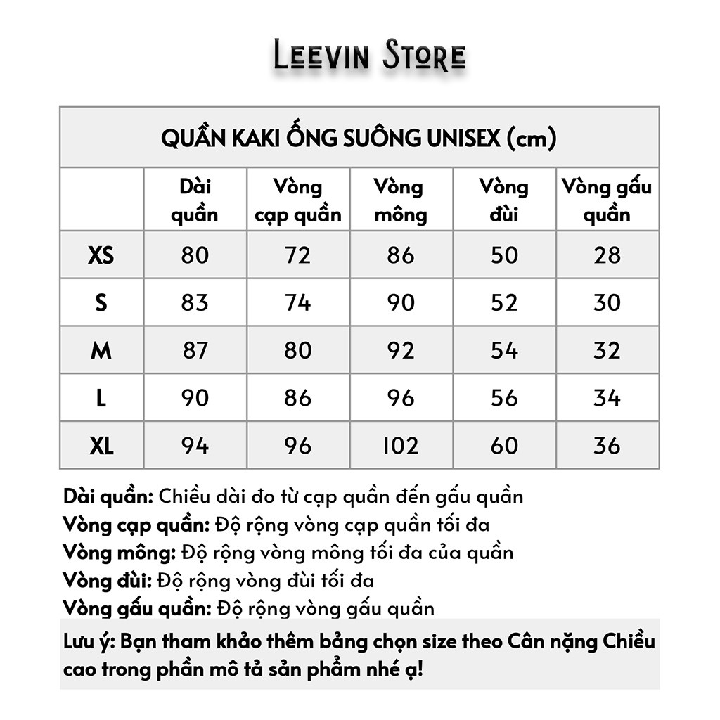 Quần Baggy Nam Nữ KAKI Ống Suông Unisex  - Kiểu quần kaki nam nữ thun vải đen và be tan Leevin Store | BigBuy360 - bigbuy360.vn