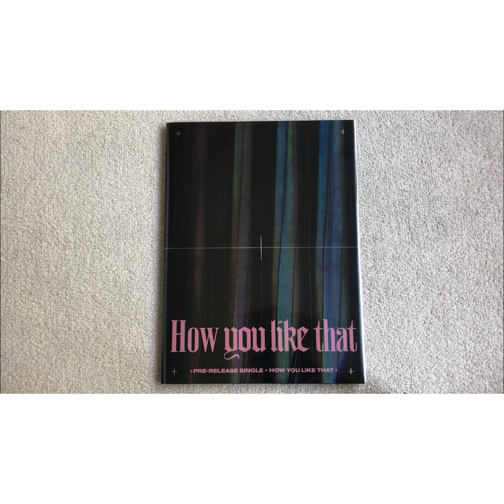 Nhãn dán How You Like That nguyên seal màu đen của Blackpink