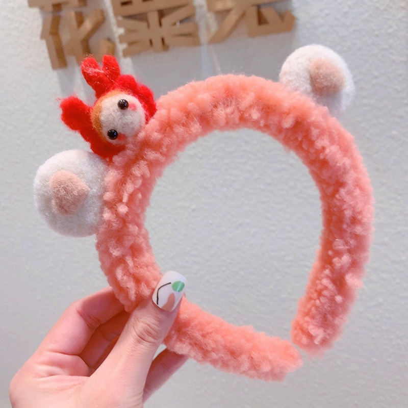 Băng Đô Cài Tóc Hình Tai Thú Nhồi Bông Đáng Yêu Dành Cho Nữ