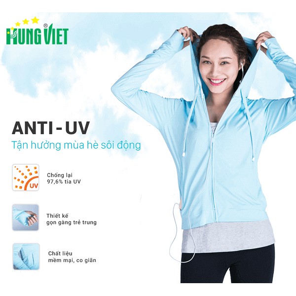 Áo chống nắng nữ thông hơi chống UV Hưng Việt