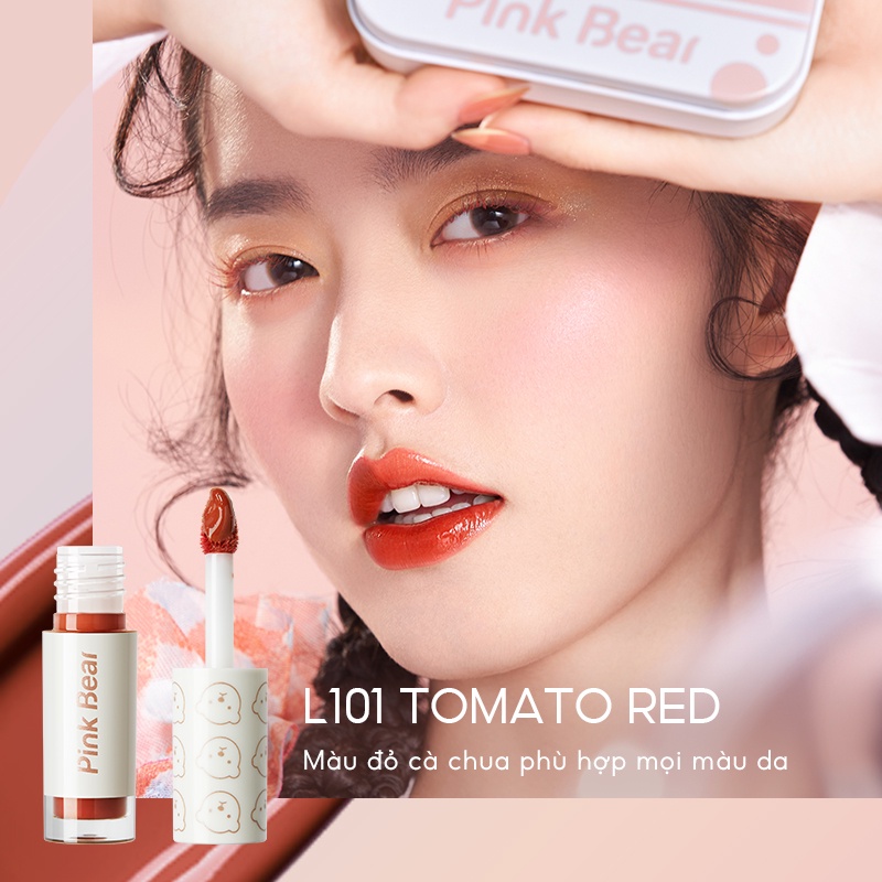 Set Son Bóng Pink Bear Mini 4 cây Glass Shine 6g | BigBuy360 - bigbuy360.vn