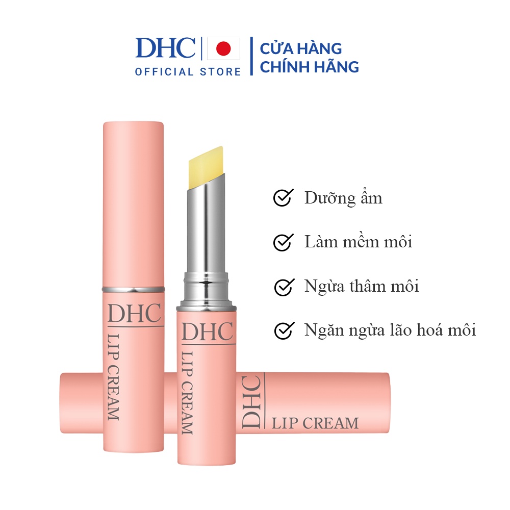 Combo 3 Thỏi Son dưỡng môi DHC Lip Cream dưỡng ẩm, làm mềm môi