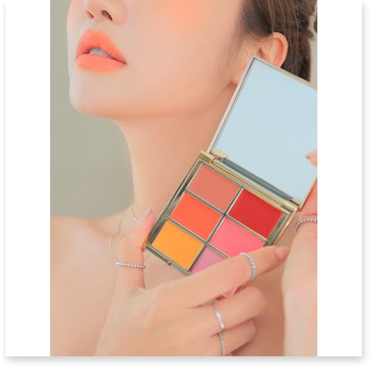 [Mã giảm giá mỹ phẩm chính hãng] Bảng Son + MÀu Mắt + MÁ Hồng 3CE 3 in 1 TAKE A LAYER Multi Pot Palette