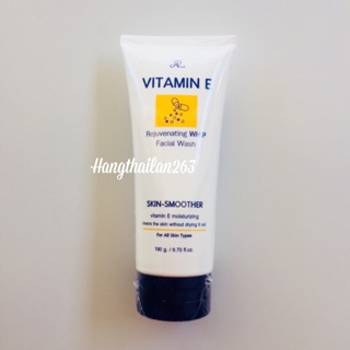 Sữa rửa mặt trắng da vitamine E Aron 190g thái lan