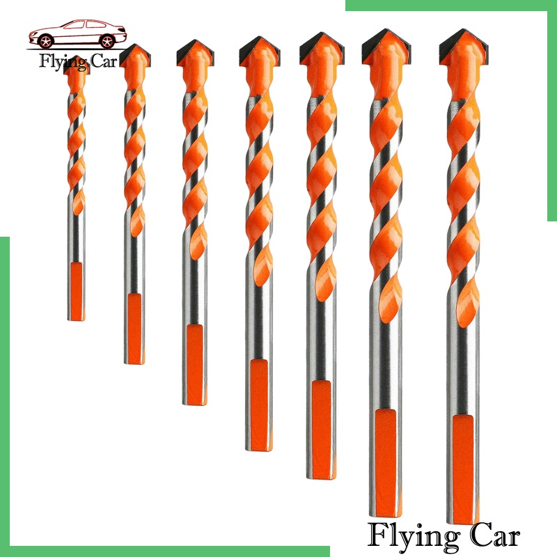 [Lzdjfmy2] Set 7 Mũi Khoan Xoắn Chuyên Dụng Cho Đục Lỗ Đá Hoa Cương / Gốm