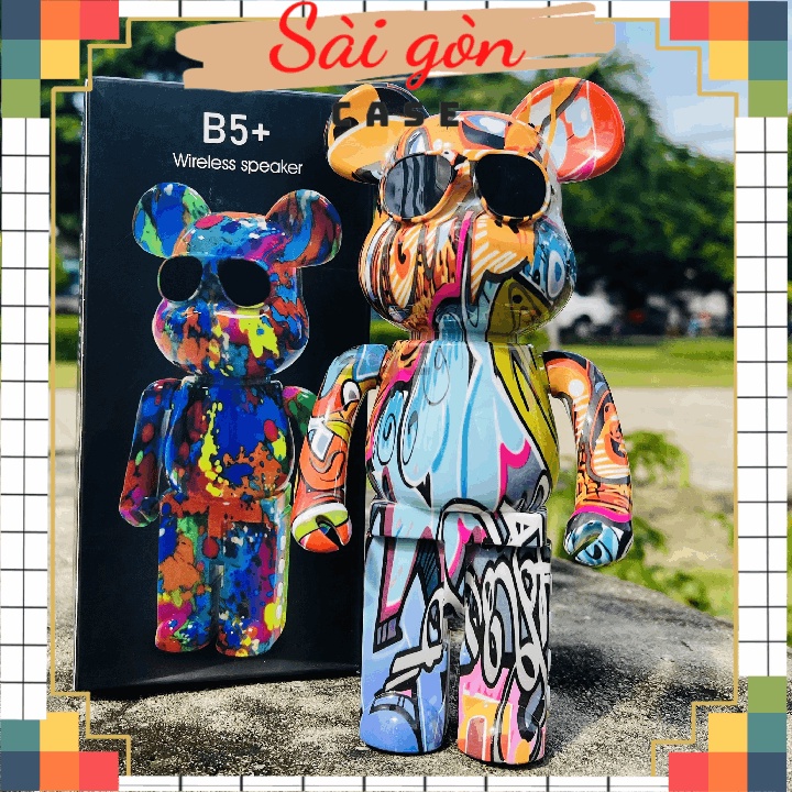 Loa Bluetooth Gấu Bearbrick Nghe Nhạc cực hay, Loa bluetooth Gấu Mini B5 Màu Sắc Sang Chảnh Mẫu Mới 2022 mã LOA444