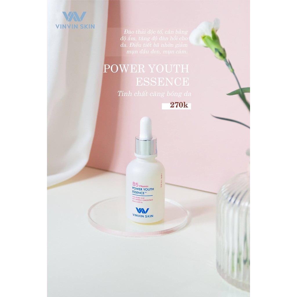 SERUM CĂNG BÓNG DA (POWER YOUTH ESSENCE)  - VinVin Skin