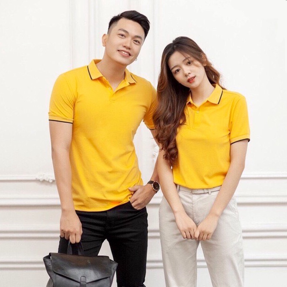 Áo Thun Cá Sấu Mè Cổ Bẻ Thoitrang24h Áo Phom Xuông Cho Nam Nữ