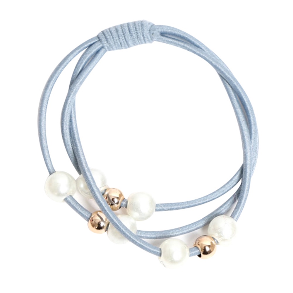 Dây buộc tóc xỏ ngọc trai nhân tạo phong cách thời trang nữ tính