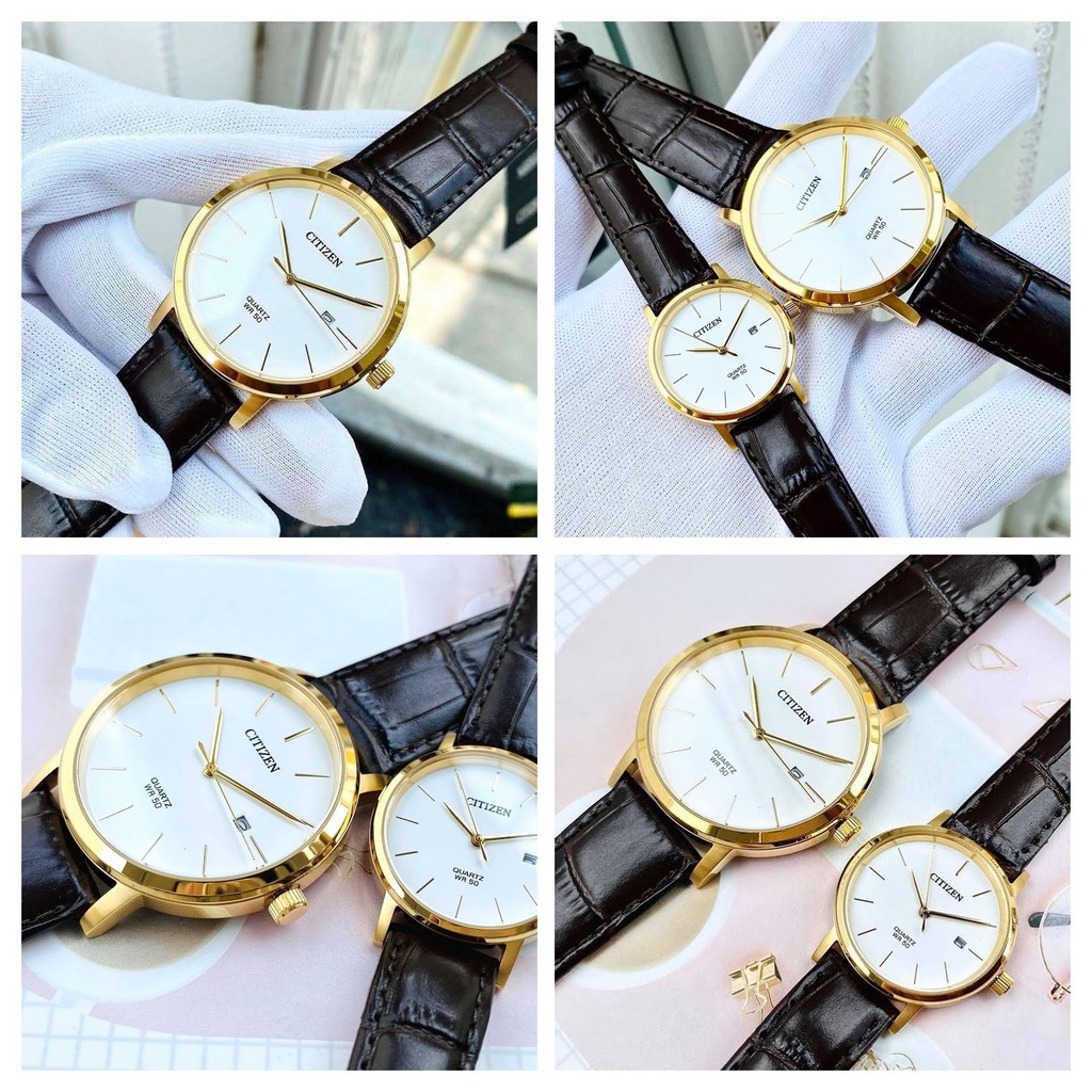Cặp Đôi đồng hồ nam nữ Citizen Quartz BI5072-01A _ EU6092-08A danh cho các tình yêu