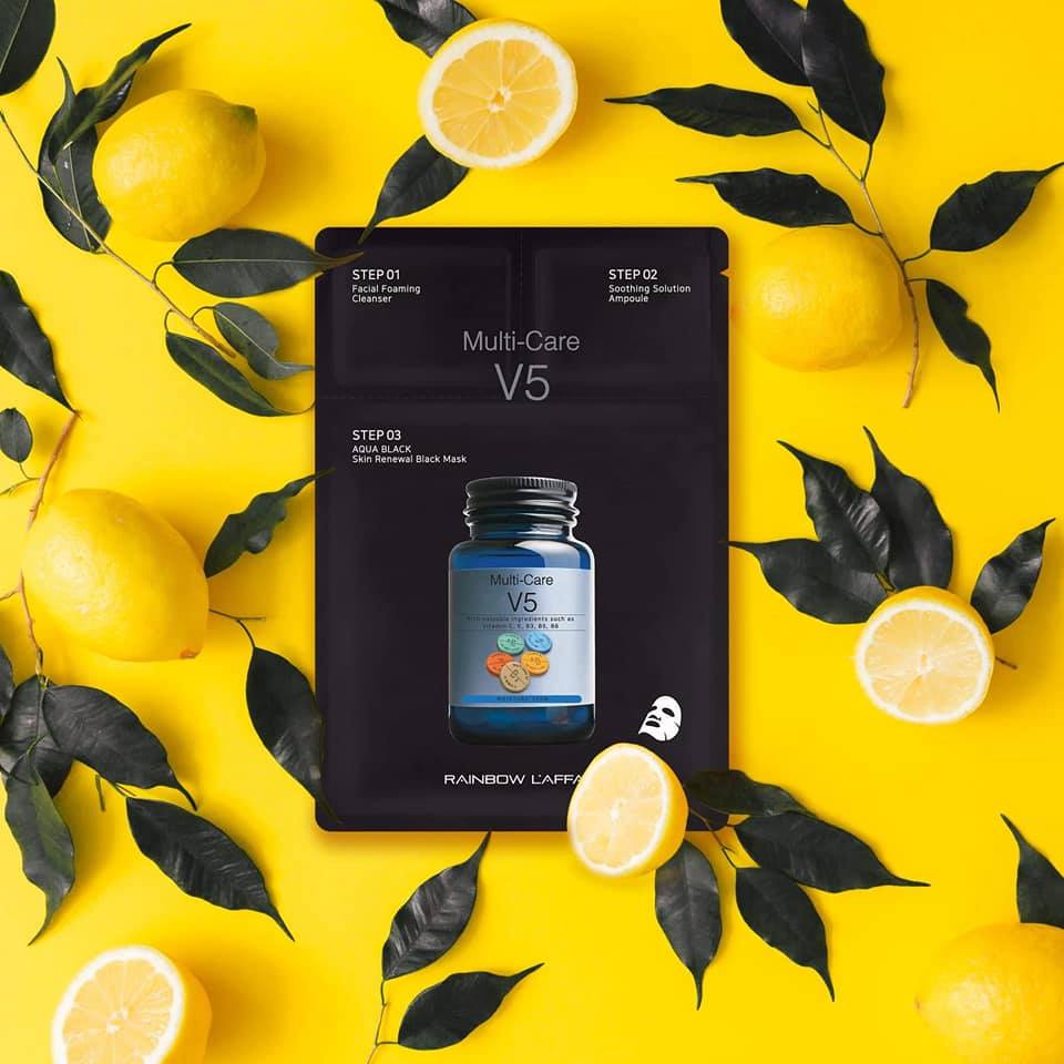 Mặt Nạ Dưỡng Da Cấp Ẩm Chống Lão Hóa Rainbow L'Affair Multi-Care V5 30ml