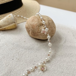 Thắt lưng eo Belly Belt Chain Flower Pearl