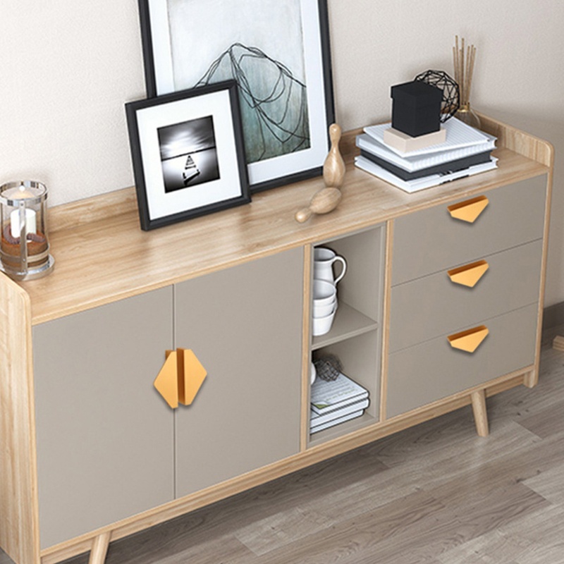 Tay Nắm Ngăn Kéo Tủ Bằng Nhôm Kèm Ốc Vít Tiện Dụng