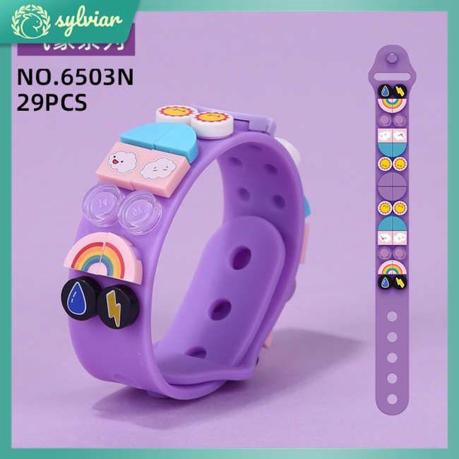 [sylviar] Ollie 【Hàng Có Sẵn】Dây Đeo Tay Lego Dạng Khối Có Thể Điều Chỉnh DIY Cho Trẻ Em