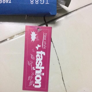 [FREESHIP] Tag giấy,mạc giấy,tem giấy quần áo in sẵn  (100 cái)