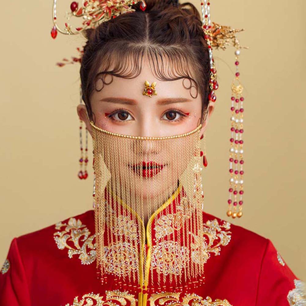 Vỏ Kẹp Tóc Bằng Hợp Kim Phối Tua Rua Phong Cách Cổ Điển Thời Trang Cho Nữ