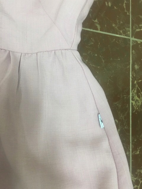 Pass Váy thêu hoa Germe hồng Newtag