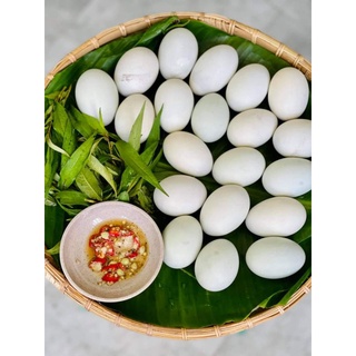 Trứng Vịt Lộn Con Nhỏ kèm muối+ rau răm 10 trứng