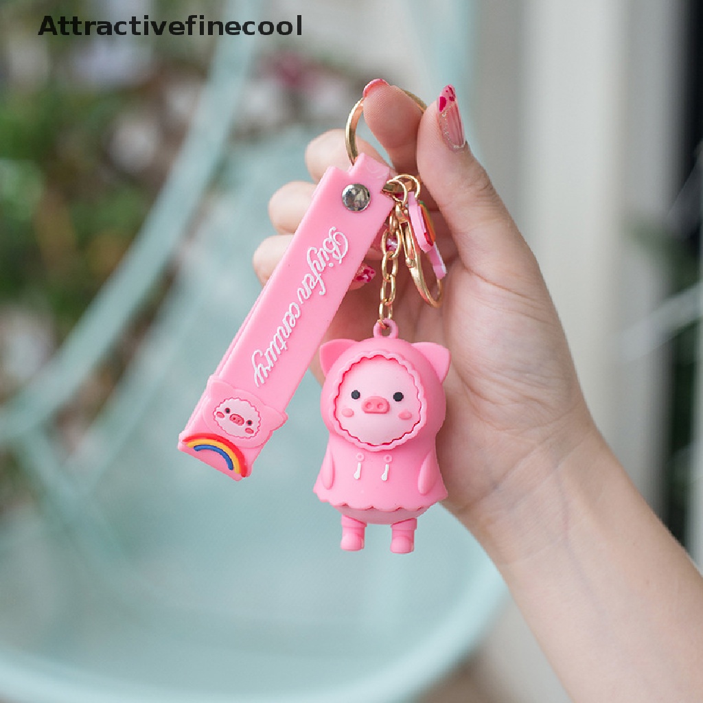 Móc Khóa Hình Heo Hoạt Hình Xinh Xắn