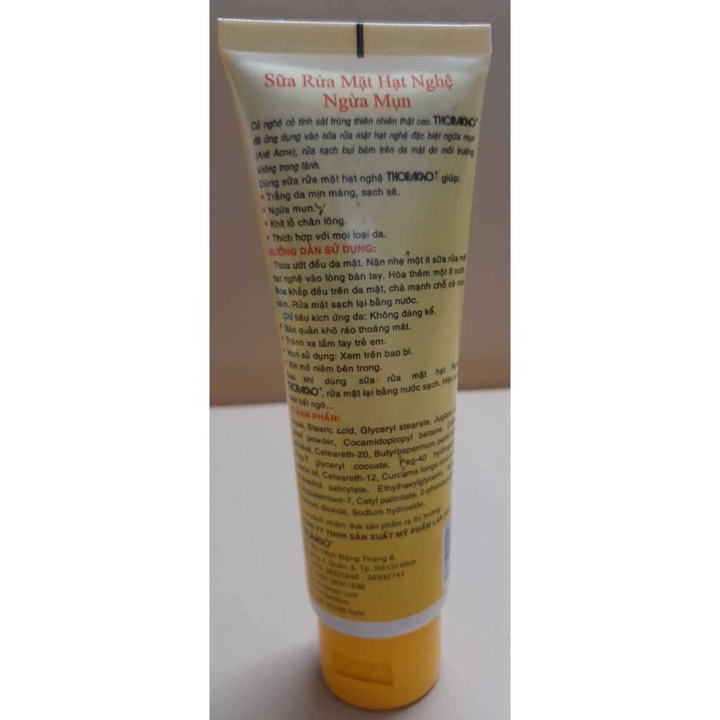 Sữa Rửa Mặt Hạt Nghệ ngứa mụn 100g - Thorakao