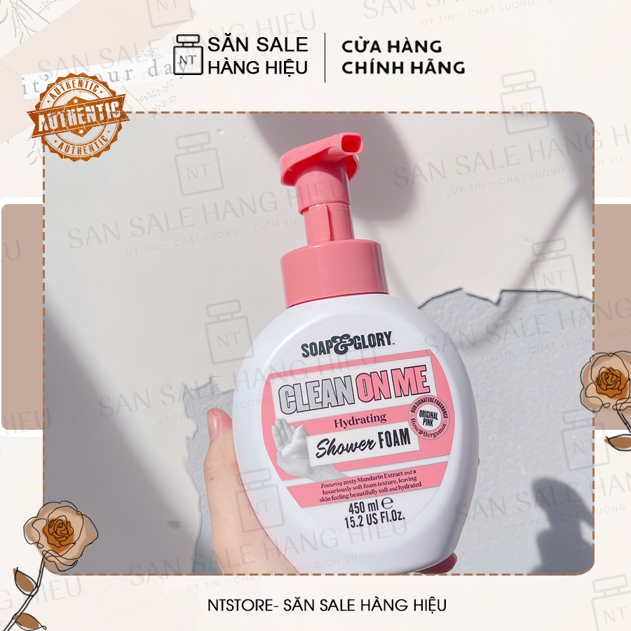 Sữa tắm, tẩy tế bào chết  Soap &amp; Glory - Clean On Me - Shower Foam