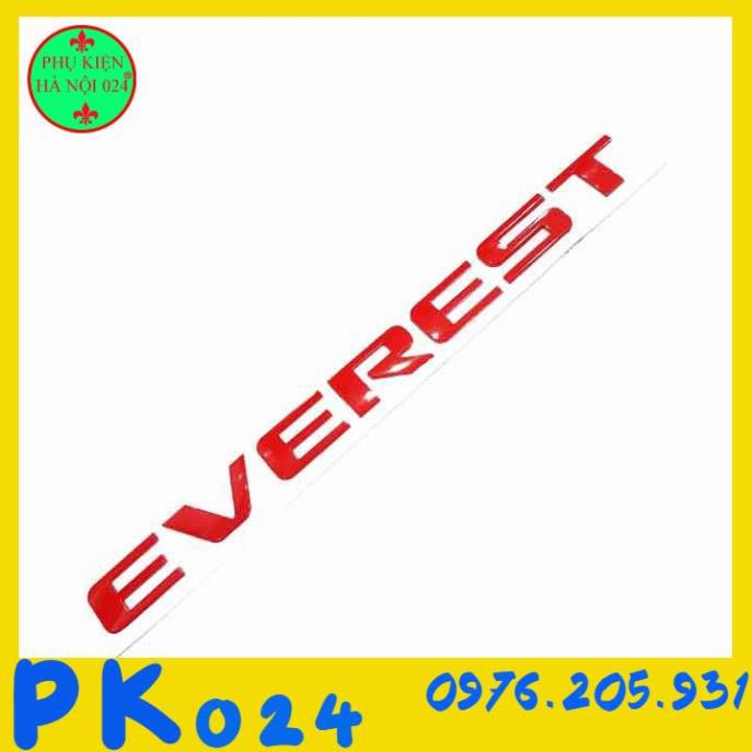 [FREESHIP]  Logo chữ EVEREST 3D nổi dán trang trí xe Ford Everest