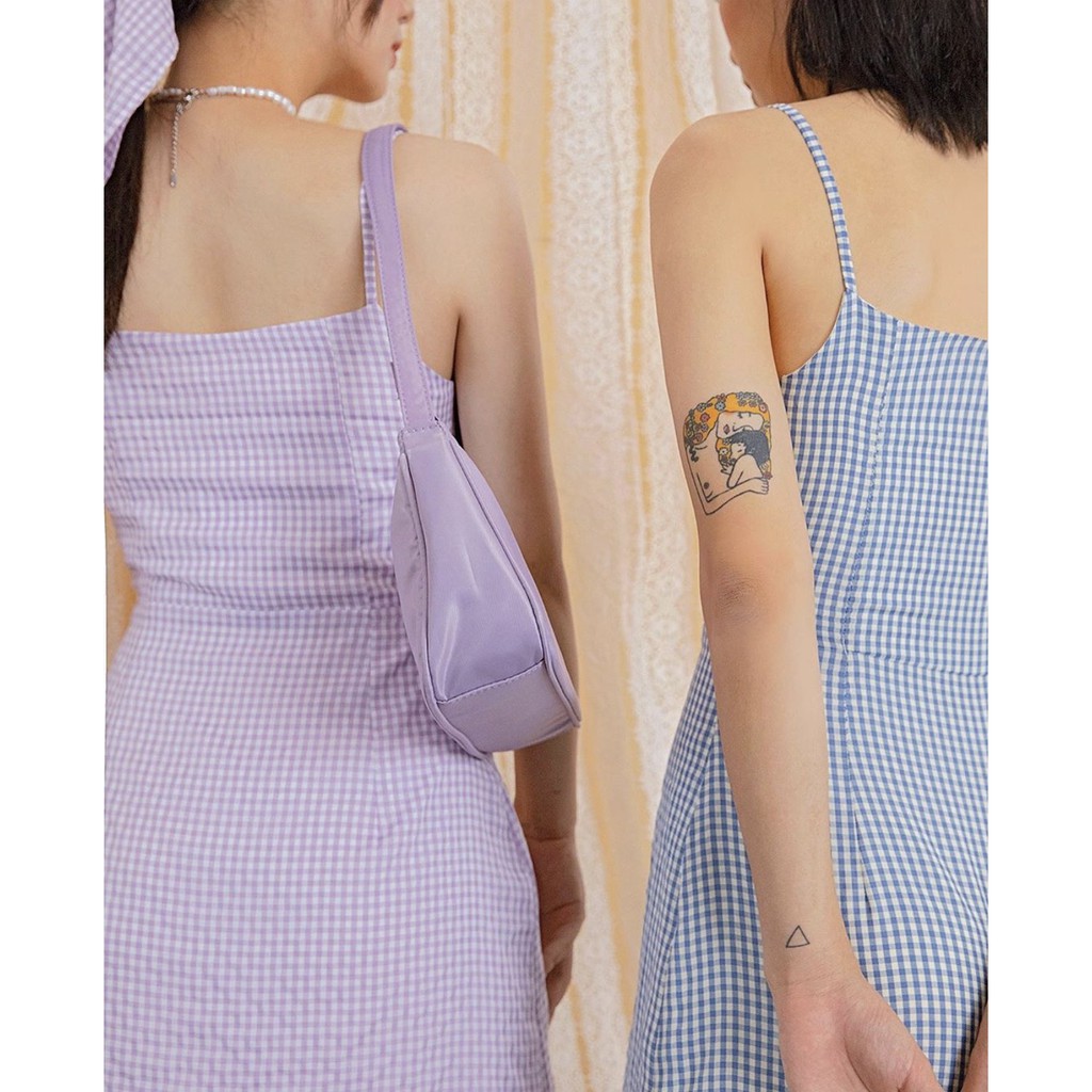 Váy Gingham Mini Dress