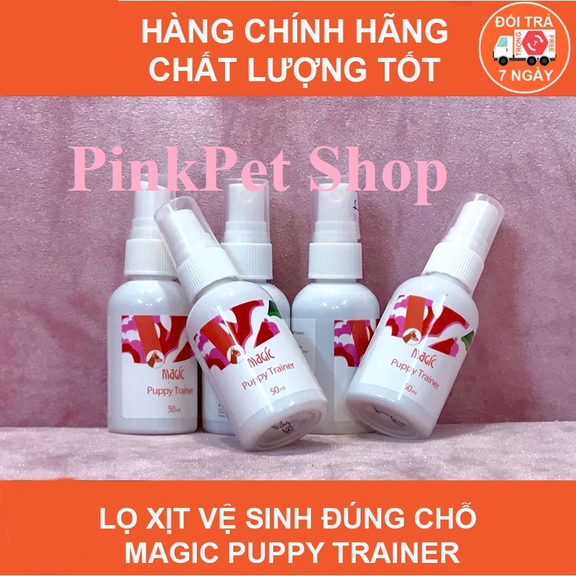 Xịt Vệ Sinh Đúng Chỗ Dạy Chó Đi Vệ Sinh Đúng Chỗ Magic Puppy Trainer 50ml