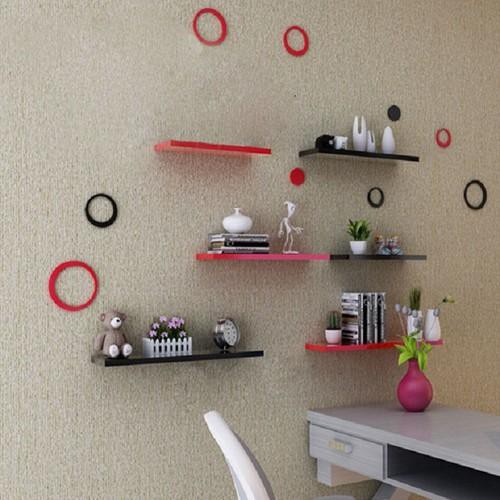 [XẢ LỖ] kệ treo tường thanh ngang Bộ 3 thanh 40cm sâu 13cm Gỗ lõi xanh chống ẩm cao cấp