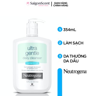 Sữa rửa mặt Neutrogena Ultra Gentle Daily Cleanser Foaming Formula ( 354mL )