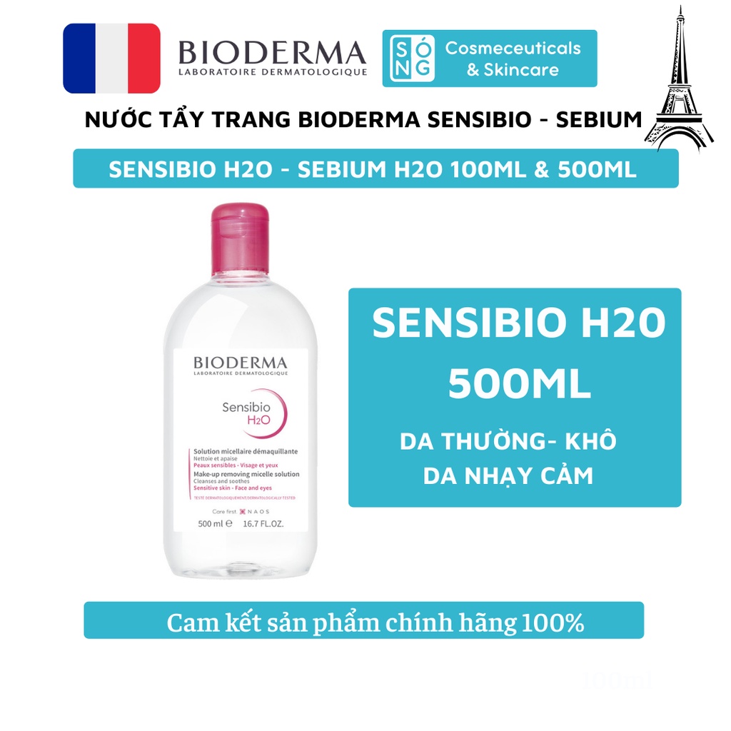 [AUTH] Nước Tẩy Trang Bioderma Cho Mọi Loại Da 500ml