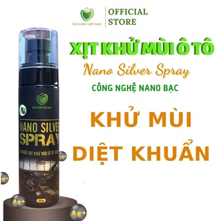 Chai Xịt Khử Mùi Khử Trùng Không Gian Nội Thất Ô Tô Nano Silver Spray Táo Xanh Việt Nam