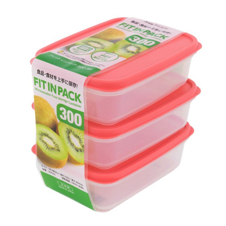 Hộp nhựa đựng thực phẩm Fit In Pack nắp dẻo nội địa Nhật Bản